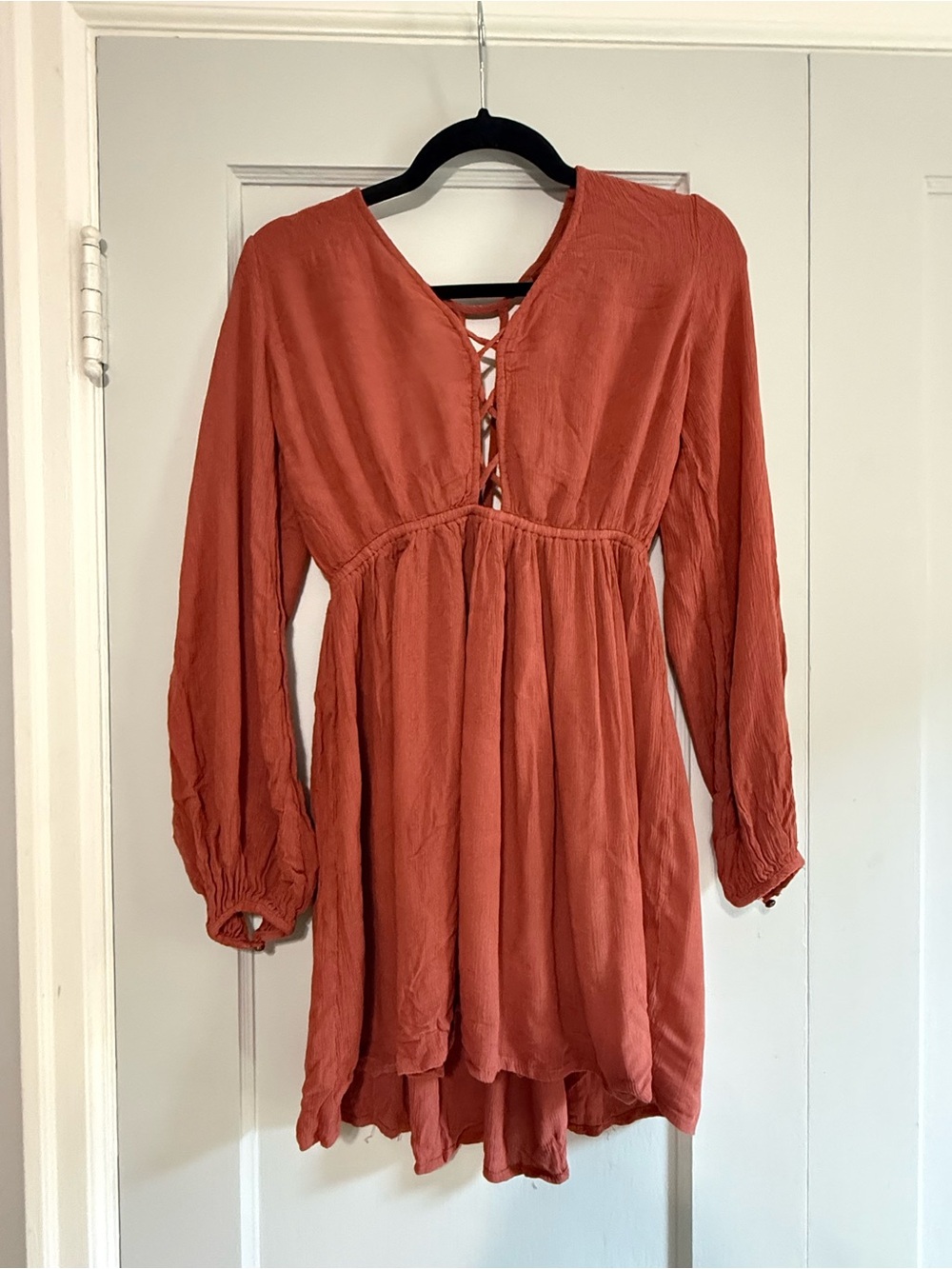 Patrons of Peace mini dress with long sleeves
